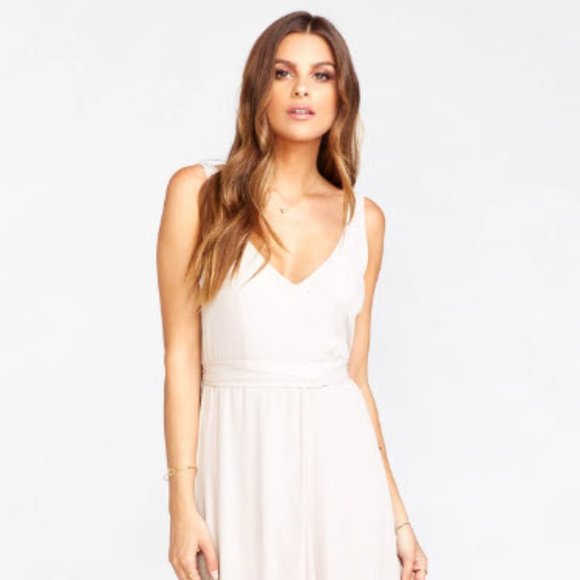 Show Me Your MuMu Dresses & Skirts - Show me your mumu Jenn Maxi Dress - BRIDESMAID - SHOW ME THE RING CRISP